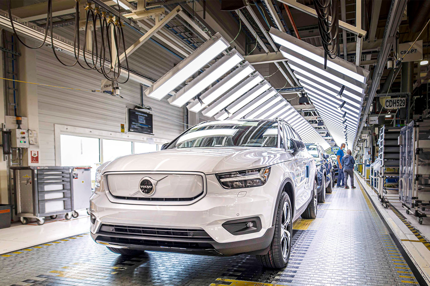 Volvo XC40 Recharge Pure Electric Hvit. Pressefoto._1400x933_Bildegalleri_3
